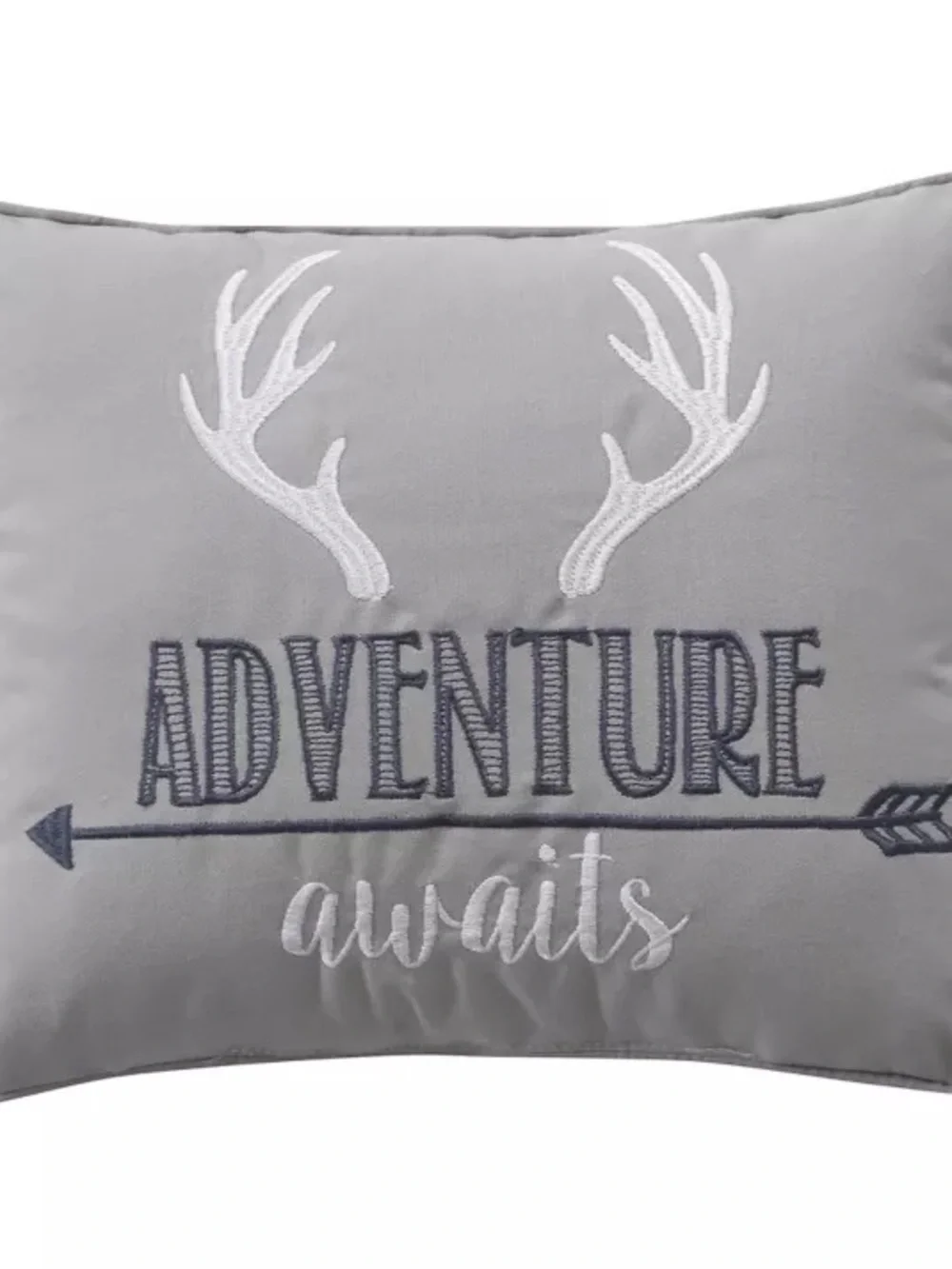 Levtex Gray and Blue 'Adventure Awaits' Accent Pillow Set